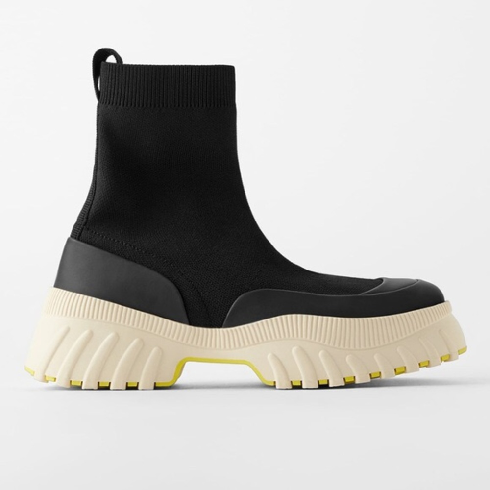 ZARA SOCK STYLE HIGH TOP SNEAKERS